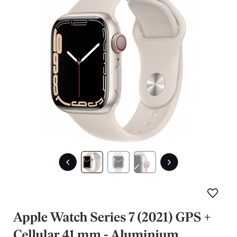 Apple Silver Smartwatch with GPS and Bright Display